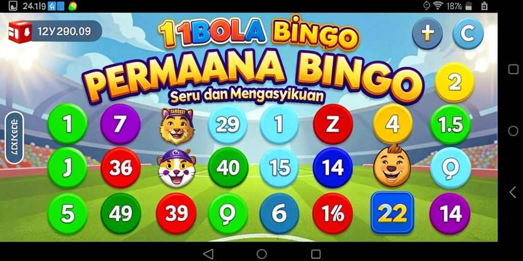 Tampilan gameplay seru Bingo di 11BOLA dengan interaksi pemain.
