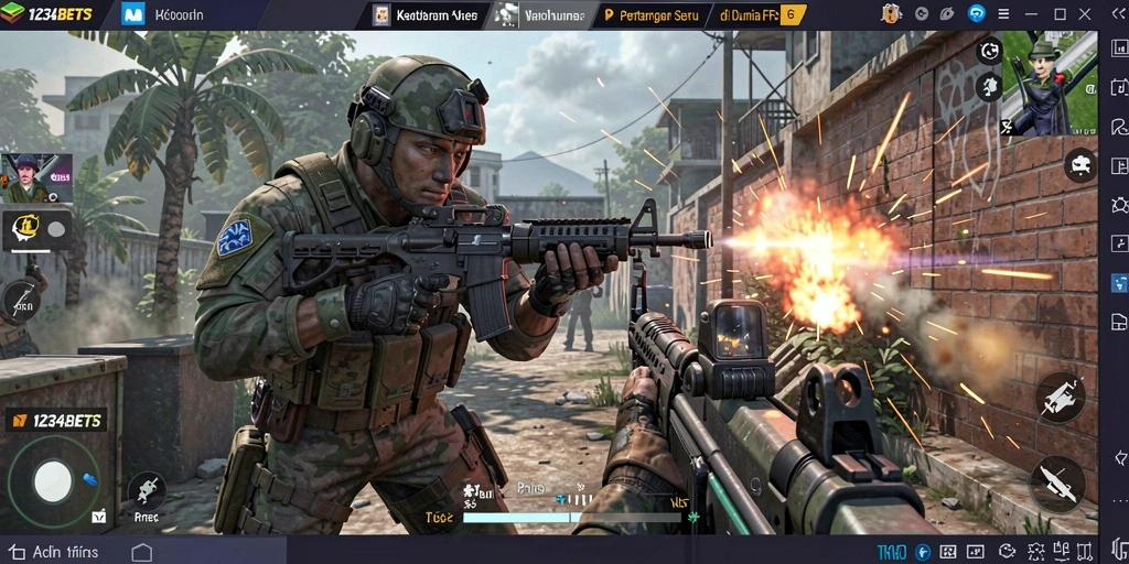 Tampilan gameplay intens dari 1234BETS yang menarik.