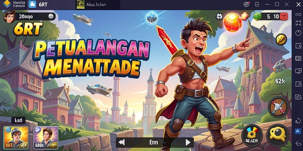 Tampilan gameplay seru dari 6RT yang penuh tantangan.