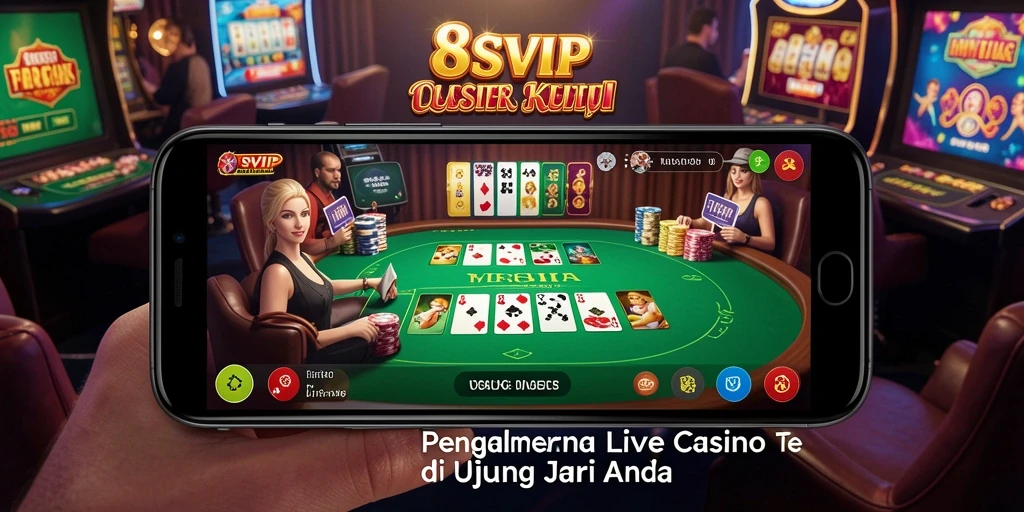 Tampilan gameplay Live Casino yang mendebarkan di 8SVIP.