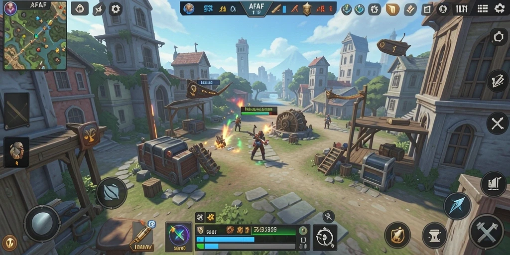 Tampilan mendebarkan dari gameplay AFAF yang menantang.