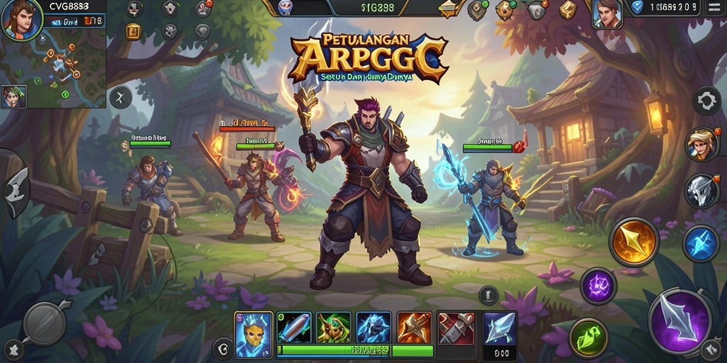Tangkapan layar dari gameplay menakjubkan dalam CVG8888.