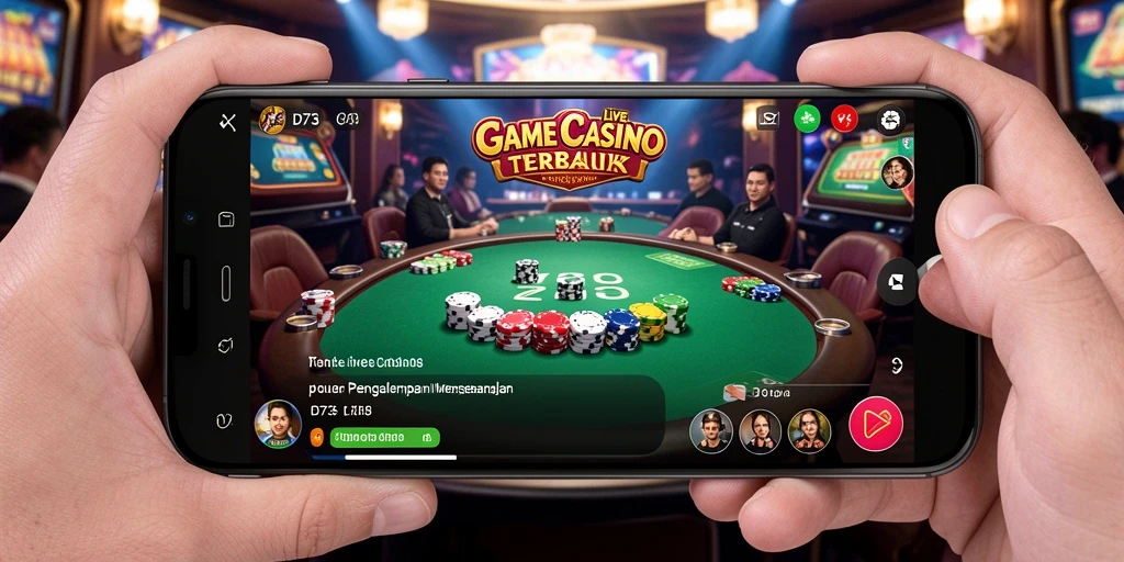 Gambaran gameplay D73 yang menegangkan dalam Live Casino.