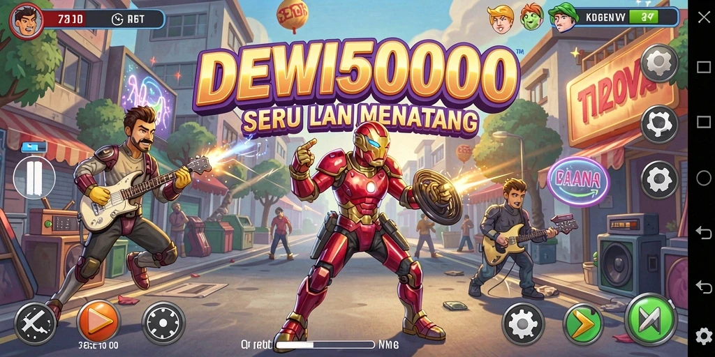 Screenshot DEWI5000 menampilkan aksi gameplay Arcade yang mendebarkan.