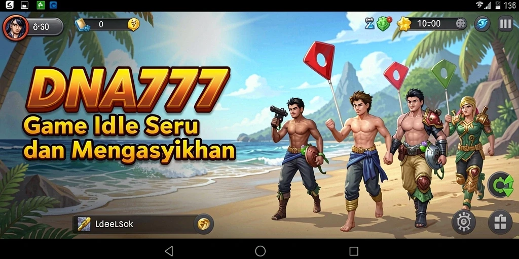 Tampilan gameplay seru dan dinamis dari DNA777.