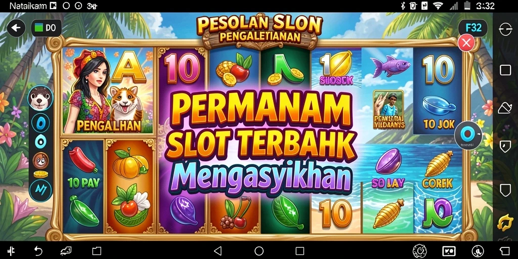 Tampilan menarik dari gameplay F32 yang penuh warna.