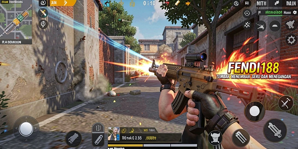 Gameplay seru dalam FENDI188 dengan aksi tembak menembak yang mendebarkan.