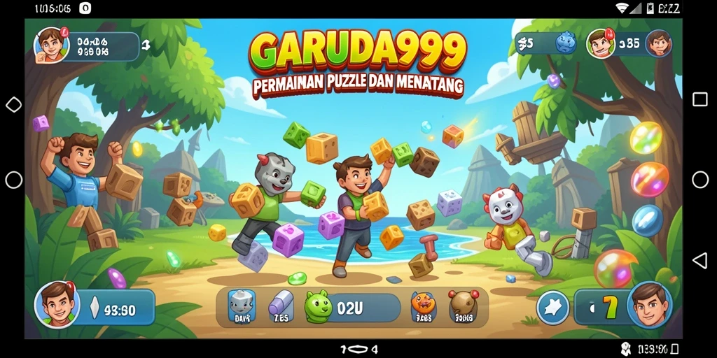 Screenshot GARUDA999 menampilkan gameplay Puzzle yang seru dan menantang.