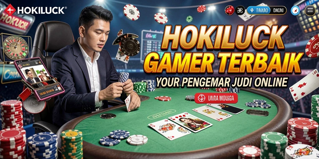 Tampilan gameplay HOKILUCK yang menarik dalam permainan Poker.