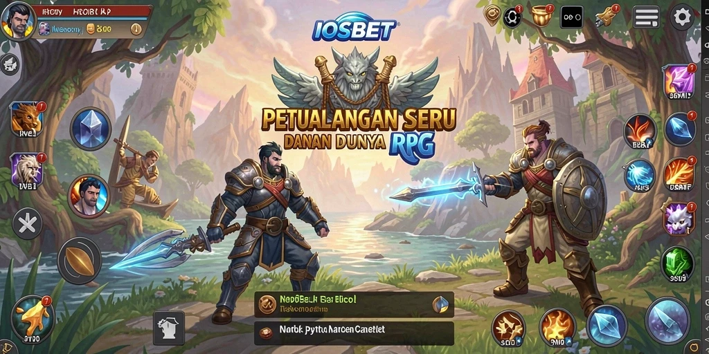 Tampilan gameplay RPG yang memukau dengan karakter dan dunia yang luas.