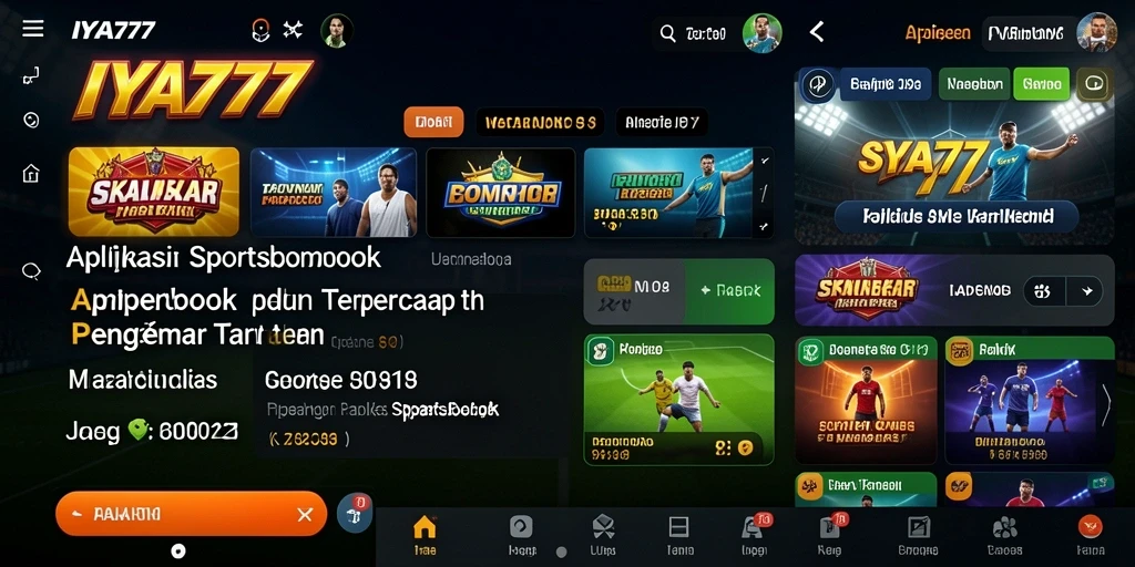 Tampilan screenshot IYA777 menampilkan fitur sportsbook yang menarik.