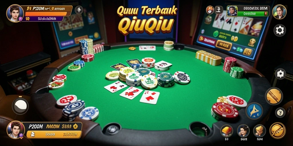 Screenshot utama P200M menampilkan gameplay seru dari QiuQiu.