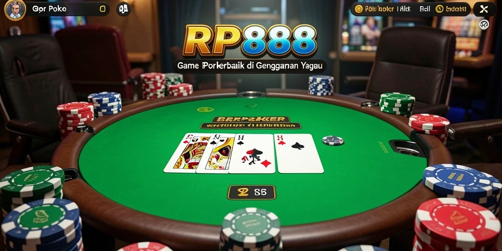 Screenshot gameplay RP888 menunjukkan keseruan bermain Poker.