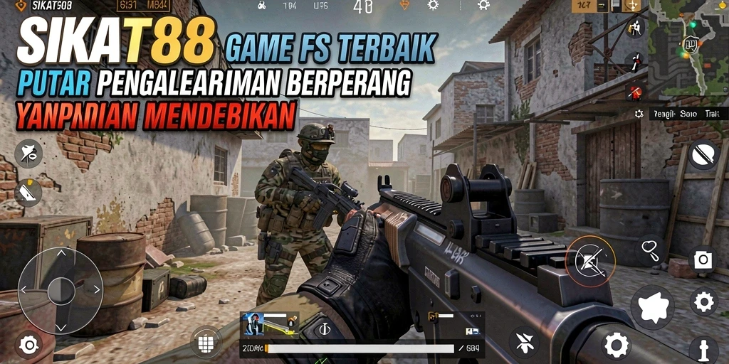 Screenshot menunjukkan pertempuran seru di battlefield SIKAT88.