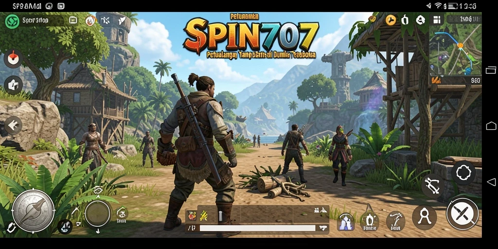 Tangkapan layar gameplay SPIN707 yang menampilkan eksplorasi dunia terbuka.