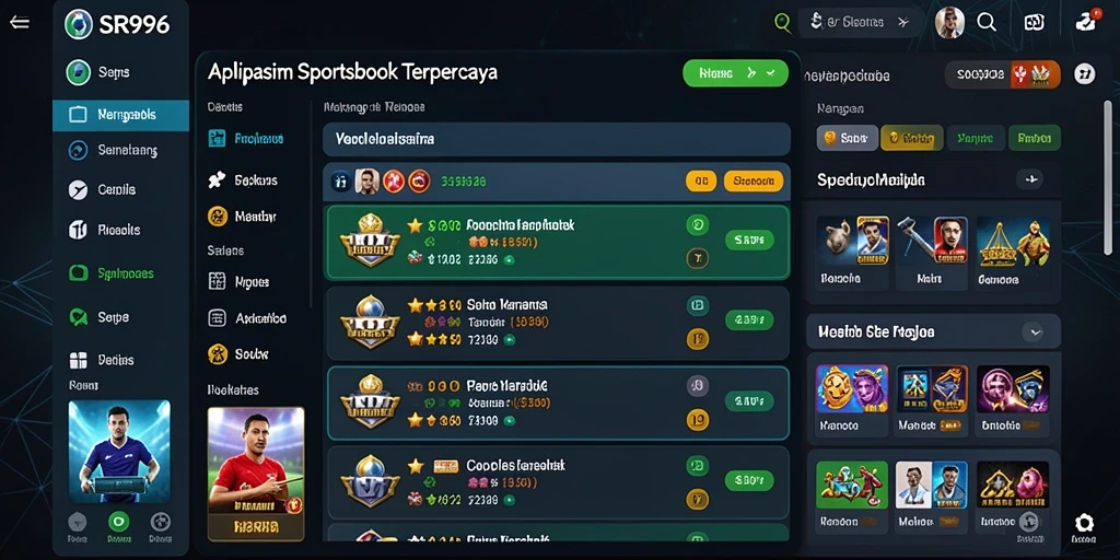 Tampilan menarik dari gameplay Sportsbook SR996 saat taruhan berlangsung.