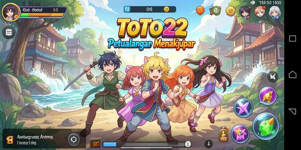 Gameplay seru TOTO22 dengan karakter Anime yang menarik.