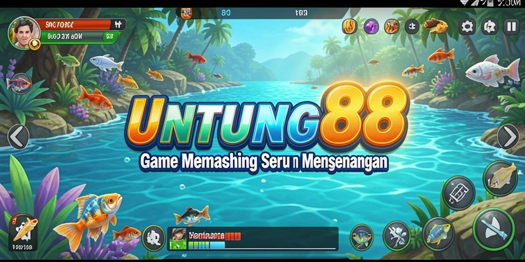 Gameplay menarik dari UNTUNG88 saat memancing ikan di lokasi menawan.