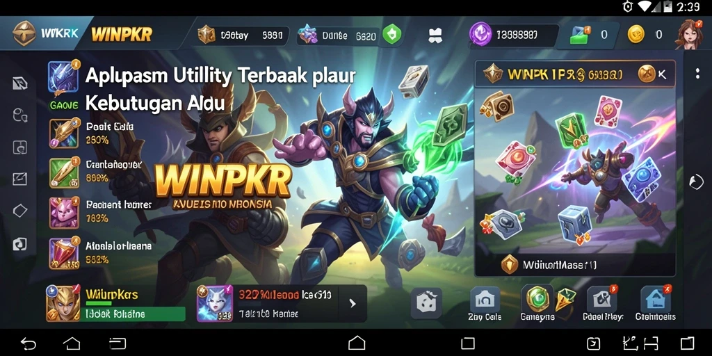 Tampilan antarmuka aplikasi WINPKR yang intuitif dan menarik.