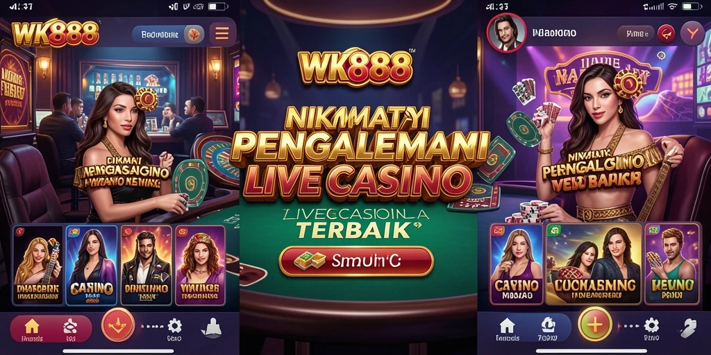 Tangkap momen seru dari permainan Live Casino di WK888.