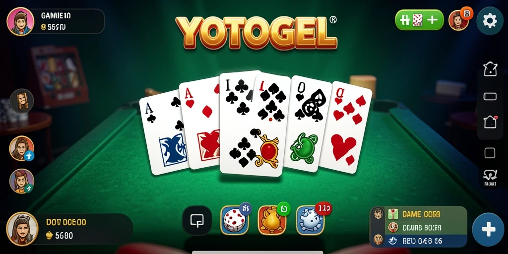 Screenshot gameplay YOTOGEL menampilkan aksi seru permainan Domino.